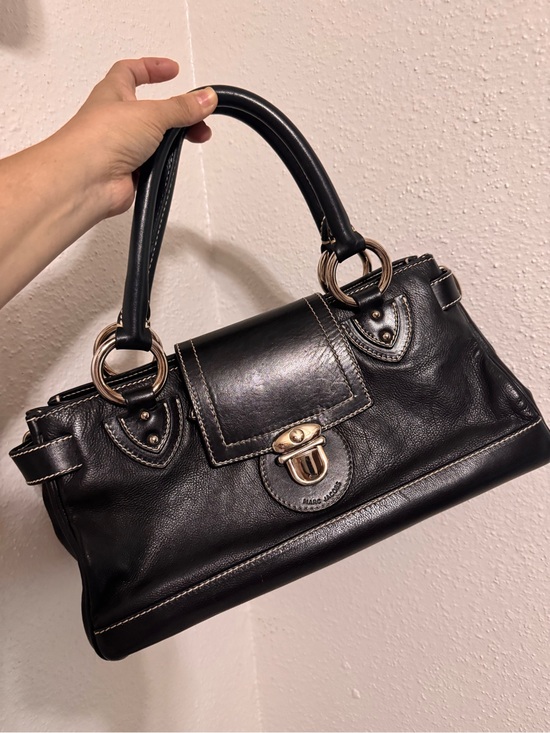 Marc Jacobs Handbags - Marc Jacobs “ Daria”Black Leather Satchel with Silver Hardware